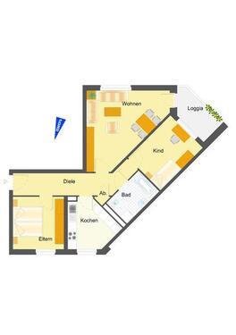 Foto - Etagenwohnung zur Miete in Wolfsburg