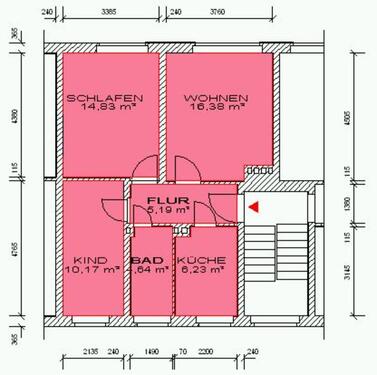 Foto - 3 Zimmer Etagenwohnung in Drebach
