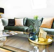 Ruhig, modern & Vollmöbliert: 90 m² Dachwohnung mit Balkon & Büro - Rühen