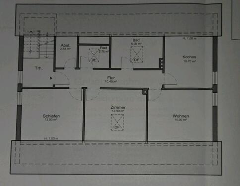 Foto - 3 Zimmer Dachgeschoßwohnung zur Miete in Marburg