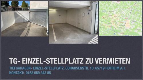 Foto - Tiefgarageneinzelstellplatz in Top Lage Innenstadt Hofheim a. T.