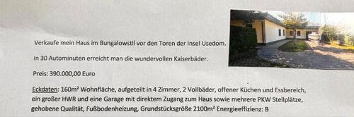 Foto - 4 Zimmer Bungalow zum Kaufen in Murchin