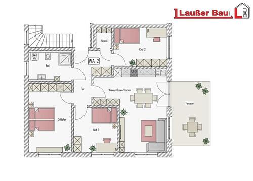 Foto - Neubau EG 3-Zi. Wohnung Zentral ab Februar zu vermieten