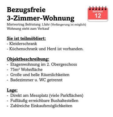 Foto - 3 Zimmer Etagenwohnung zur Miete in Pforzheim