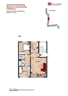 Foto - 3 Zimmer Etagenwohnung zur Miete in Wolfsburg