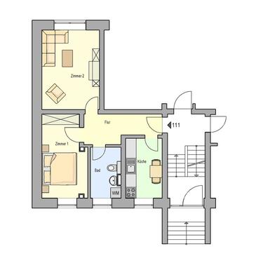 Foto - 2 Zimmer Etagenwohnung zur Miete in Schleiz