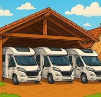 Überdachter Stellplatz für Wohnmobile Wohnwagen Boote - Wiesmoor