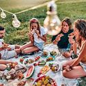 Foto - Wiese Gemüsegarten Gartenstück Gartengrundstück Picknickplatz