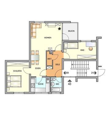 Foto - 3 Zimmer Etagenwohnung zur Miete in Remscheid