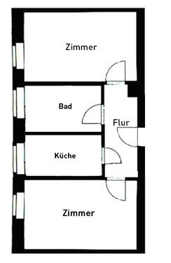 Foto - 2 Zimmer Etagenwohnung zur Miete in Dresden