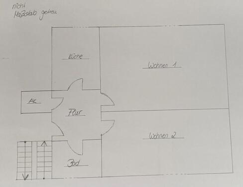 Foto - Mietwohnung, 2 Raum - 580,00 EUR Kaltmiete,