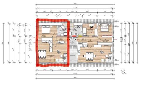 Foto - Dachgeschosswohnung 68m2 - 800,00&nbsp;EUR Kaltmiete, ca.&nbsp; 68,00&nbsp;m&sup2;