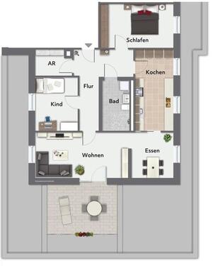 Foto - 3 Zimmer Etagenwohnung zur Miete in Bielefeld