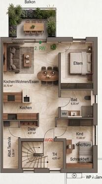 Foto - Etagenwohnung in Rottweil zur Miete