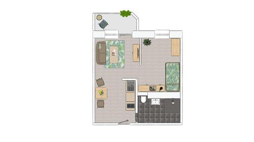 Foto - 1 Zimmer Etagenwohnung zur Miete in Bad Elster