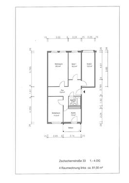 Foto - 4 Zimmer Etagenwohnung in Gera