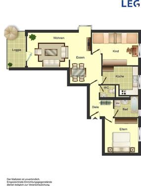 Foto - 3 Zimmer Etagenwohnung zur Miete in Wuppertal