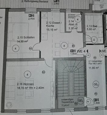Foto - 2 Raum Wohnung 70qm Erstbezug Sömmerda OT Leubingen