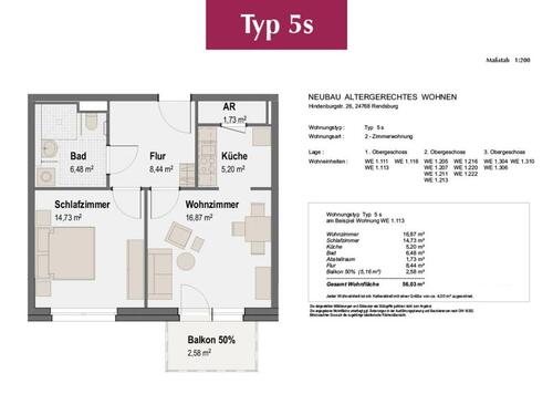 Foto - 2 Zimmer Etagenwohnung zur Miete in Rendsburg