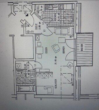 Foto - 1 Zimmer Etagenwohnung zur Miete in Rheinsberg