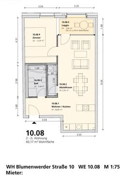 Foto - 2 Zimmer Etagenwohnung zur Miete in Eberswalde