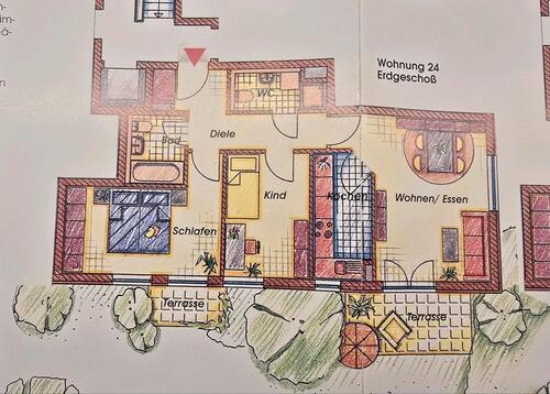 Foto - Vermietete 3 Zimmer EG Wohnung mit Garten im Zentrum von Erding