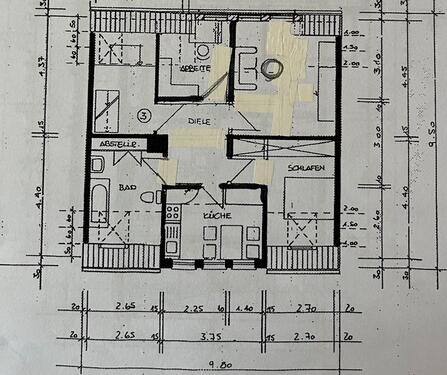 Foto - 3 Zimmer Dachgeschoßwohnung in Crimmitschau