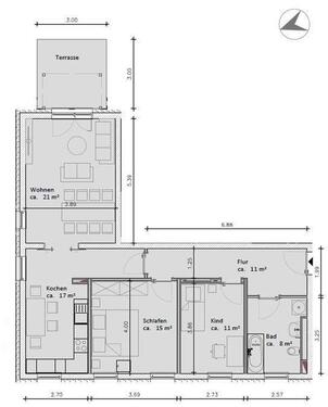 Foto - 3 Zimmer Erdgeschoßwohnung in Berlin