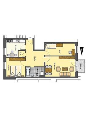 Foto - 3 Zimmer Etagenwohnung zur Miete in Lippstadt