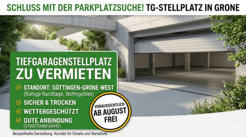 Foto - Sicherer Tiefgaragenplatz in ruhiger Wohnlage Grone