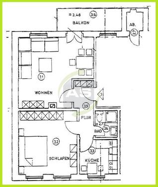 Foto - 2 Zimmer Etagenwohnung zur Miete in Zwickau