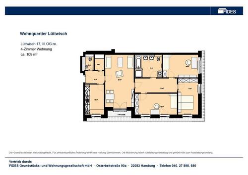 Foto - Etagenwohnung in Hamburg zur Miete