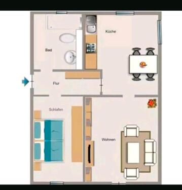 Foto - Gemütliche 2-Zimmer-Wohnung in Bottrop-Eigen -Einzug 01.01.2026