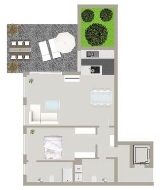 Foto - 2 Zimmer Terrassenwohnung zur Miete in Herborn