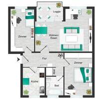 Erstbezug nach Sanierung: 3-Zi.-Wohnung mit Balkon in Wolfsburg