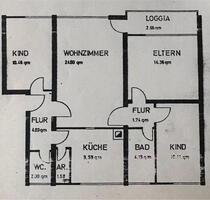 4 ZKBB, teilmöbliert inkl. Einbauküche, 1. OG - Belm