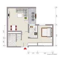 Frisch sanierte 2 Zimmer Erdgeschoss Wohnung- Option Verkauf - Steinheim an der Murr