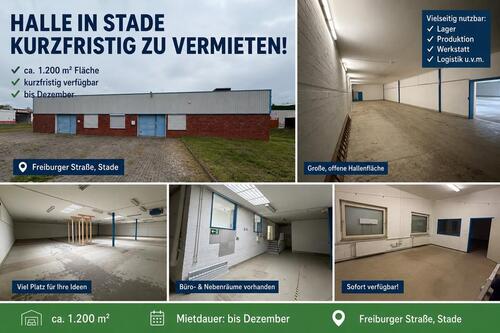 Foto - Lagerhalle zu vermieten - 1.500,00&nbsp;EUR Kaltmiete, ca.&nbsp; 5,00&nbsp;m&sup2;