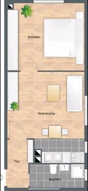 Foto - 2 Zimmer Wohnung - 568,00 EUR Kaltmiete,