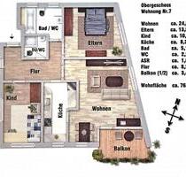3 Zimmerwohnung - Provisionsfrei - Leer - Waiblingen Bittenfeld