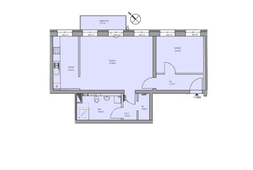 Foto - 2 Zimmer Wohnung mit Balkon in Berlin Buch