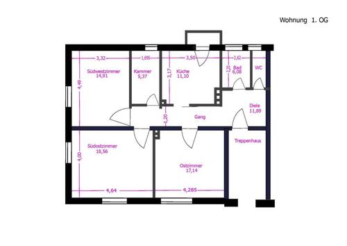 Foto - 3,5-Zimmer-Wohnung Bayreuth Gartenstadt ab 01.11.2025 frei
