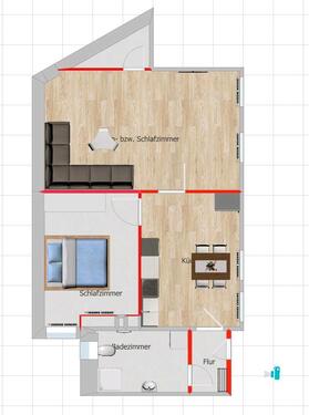 Foto - Renovierte Wohnung zu vermieten, Kaltmiete 480 Euro
