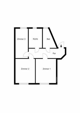 Foto - 3 Zimmer Erdgeschoßwohnung zur Miete in Leipzig
