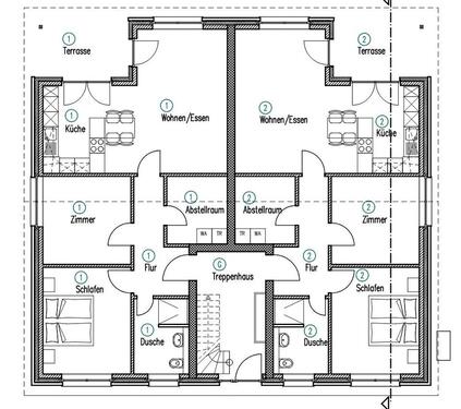 Foto - Erstbezug: 2 & 4 Raumwohnungen mit Terasse in Rusbend