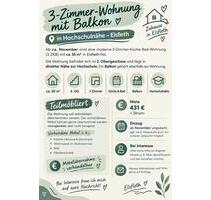 3-ZKB Wohnung zu vermieten Hochschulnähe - Elsfleth