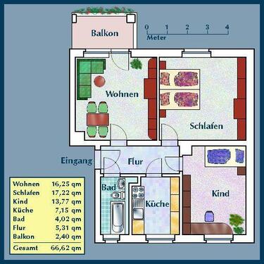 Foto - 3 Zimmer Etagenwohnung zur Miete in Dresden