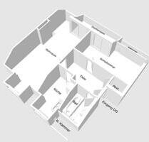 Helle 2,5 Zi Wohng DG mit toller Süd-Dachterrasse & Gartenblick - Essen Stadtbezirk II