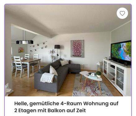 Foto - Helle möblierte 4 Zimmer Wohnung auf 2 Etagen in bester Lage
