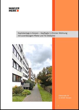 Foto - Wohnung zu verkaufen in Kerpen - 90.000,00&nbsp;EUR Kaufpreis, ca.&nbsp; 34,00&nbsp;m&sup2;